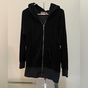 Juicy couture long zip up hoodie.